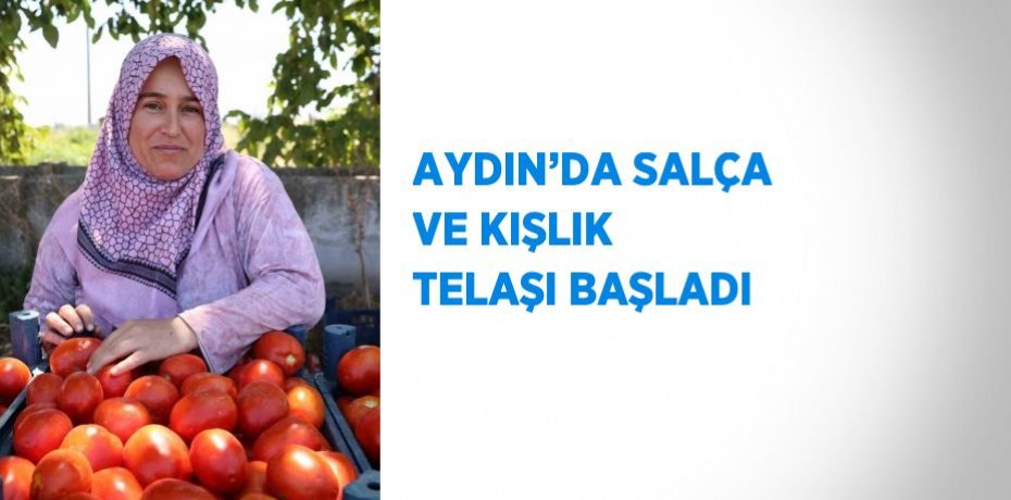AYDIN’DA SALÇA VE KIŞLIK TELAŞI BAŞLADI