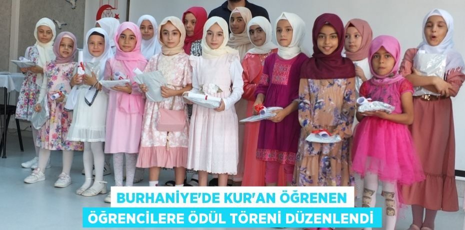 Burhaniye’de Kur'an öğrenen öğrencilere ödül töreni düzenlendi