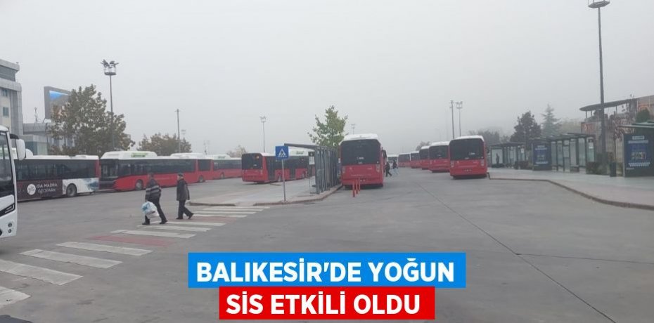 Balıkesir’de yoğun sis etkili oldu