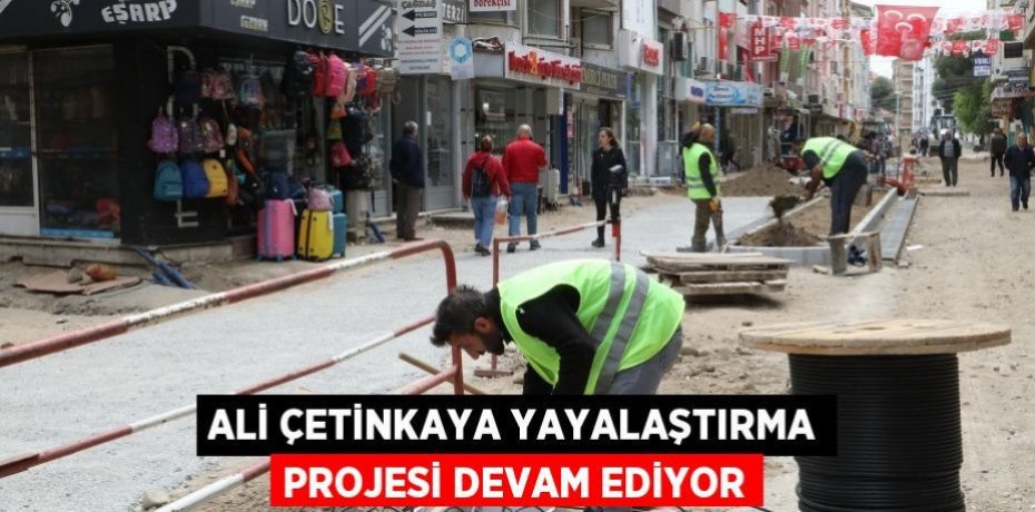 ALİ ÇETİNKAYA YAYALAŞTIRMA PROJESİ DEVAM EDİYOR