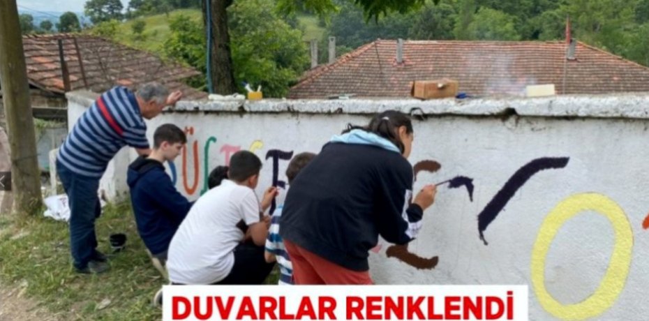 Duvarlar renklendi