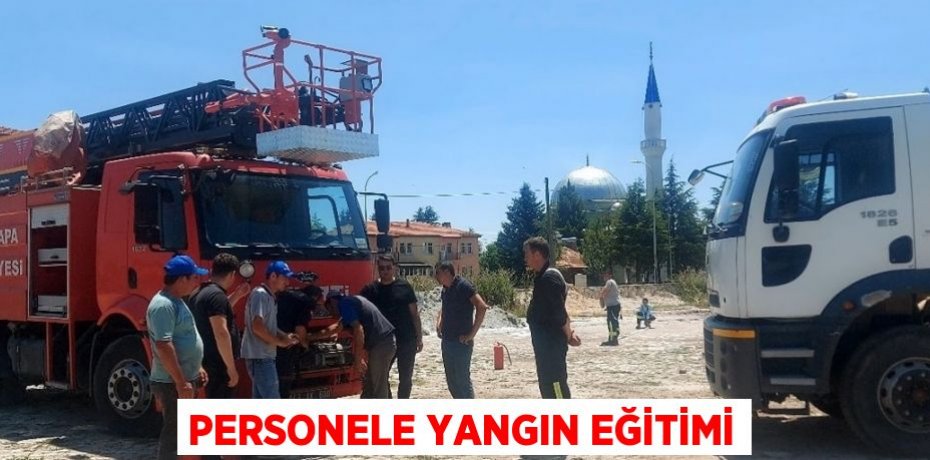 PERSONELE YANGIN EĞİTİMİ