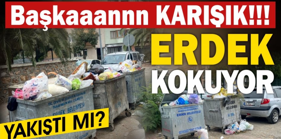 ERDEK'İ BİR KOKU SARDI