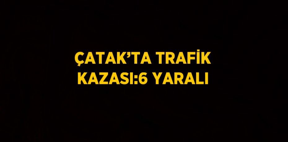 ÇATAK’TA TRAFİK KAZASI:6 YARALI