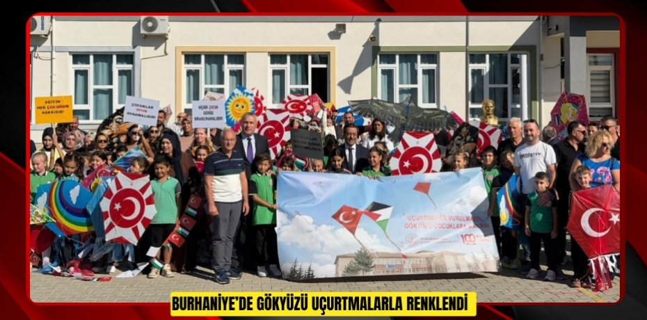  Burhaniye’de gökyüzü uçurtmalarla renklendi  