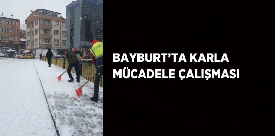 BAYBURT’TA KARLA MÜCADELE ÇALIŞMASI