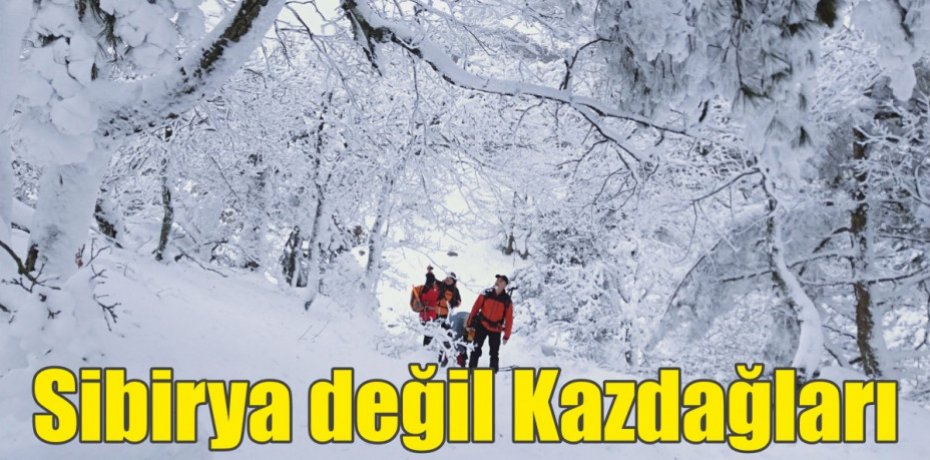 Sibirya değil Kazdağları