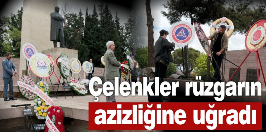 Çelenkler rüzgarın azizliğine uğradı