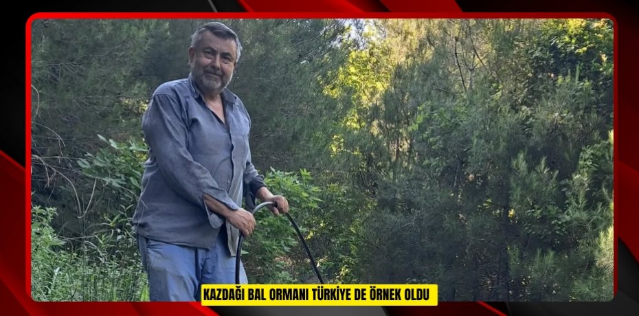 Kazdağı Bal Ormanı Türkiye de örnek oldu  