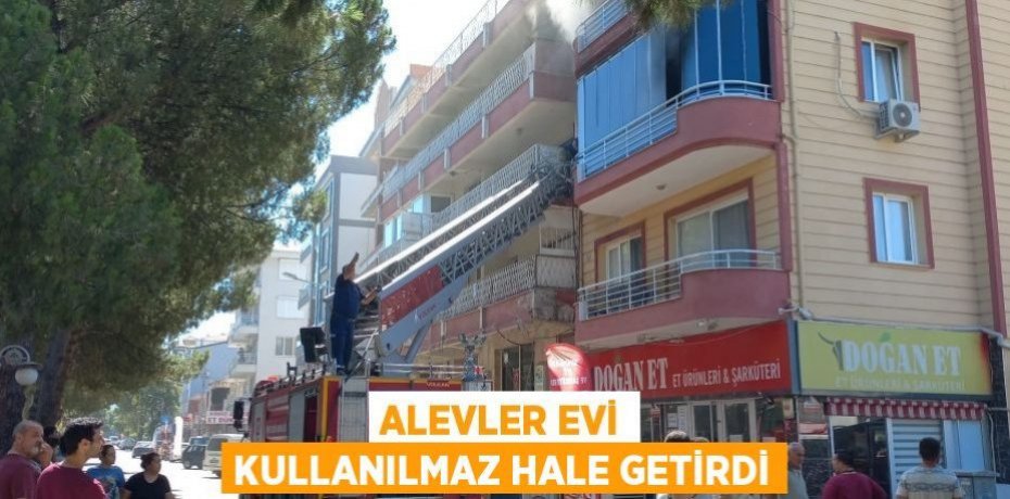 Alevler evi kullanılmaz hale getirdi