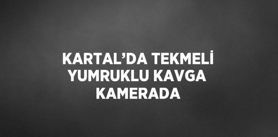 KARTAL’DA TEKMELİ YUMRUKLU KAVGA KAMERADA