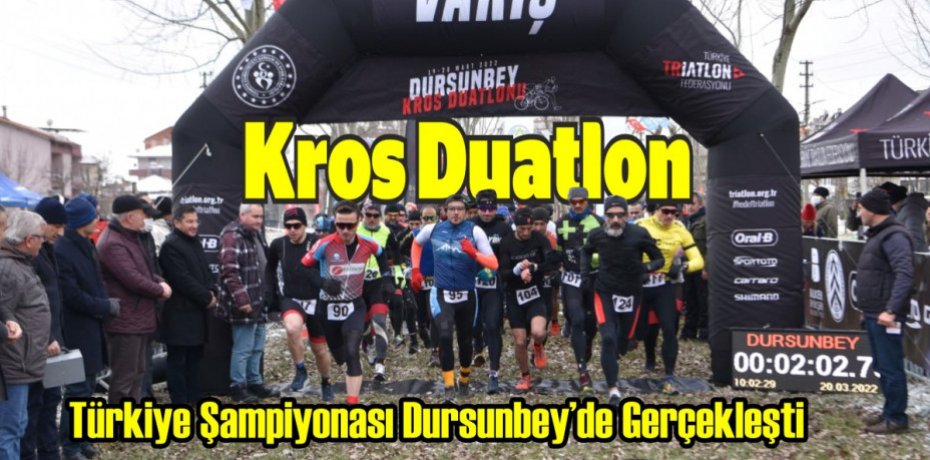 Kros Duatlon Türkiye Şampiyonası Dursunbey’de Gerçekleşti