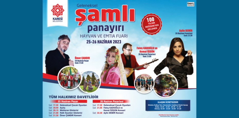 KARESİ BELEDİYESİ ŞAMLI PANAYIR DAVET