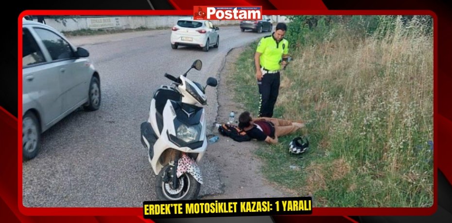 Erdek’te motosiklet kazası: 1 yaralı