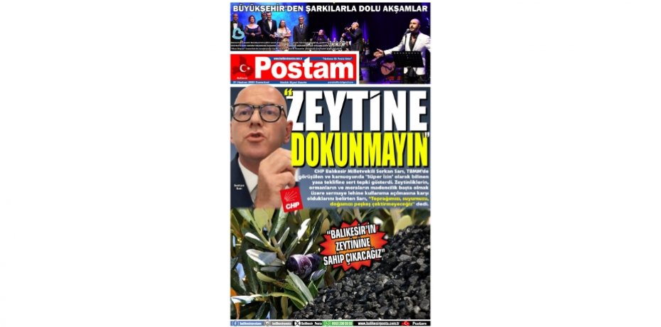 "ZEYTİNE DOKUNMAYIN"