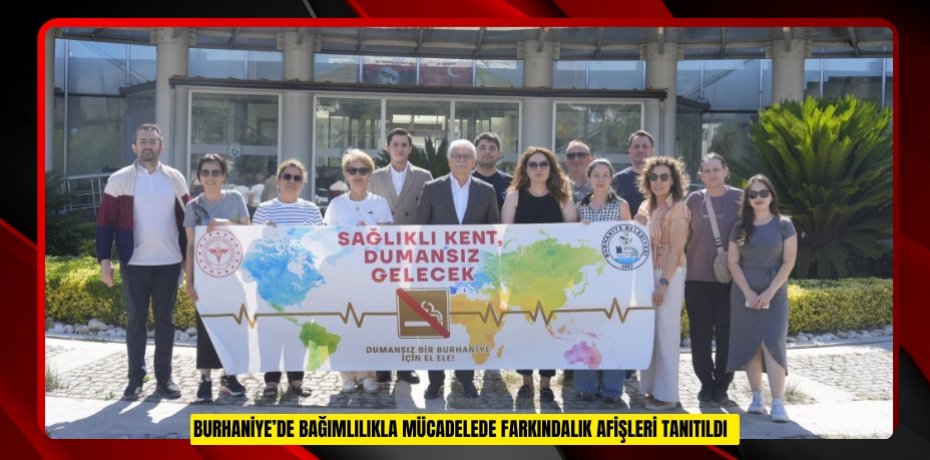 Burhaniye’de bağımlılıkla mücadelede farkındalık afişleri tanıtıldı  