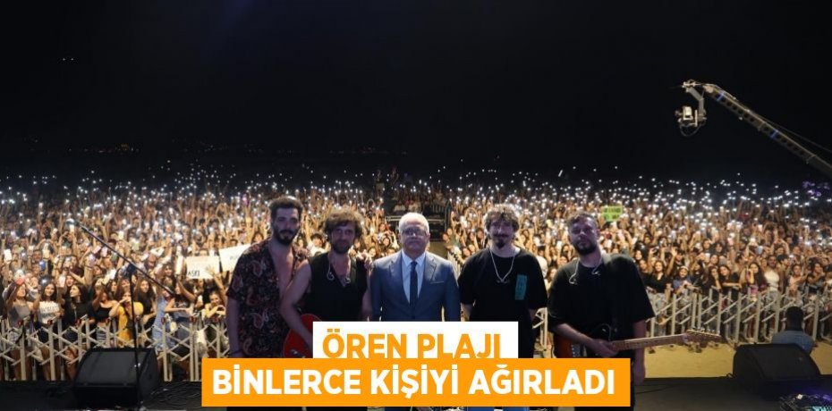 Ören Plajı binlerce kişiyi ağırladı