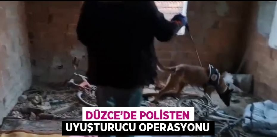DÜZCE’DE POLİSTEN UYUŞTURUCU OPERASYONU