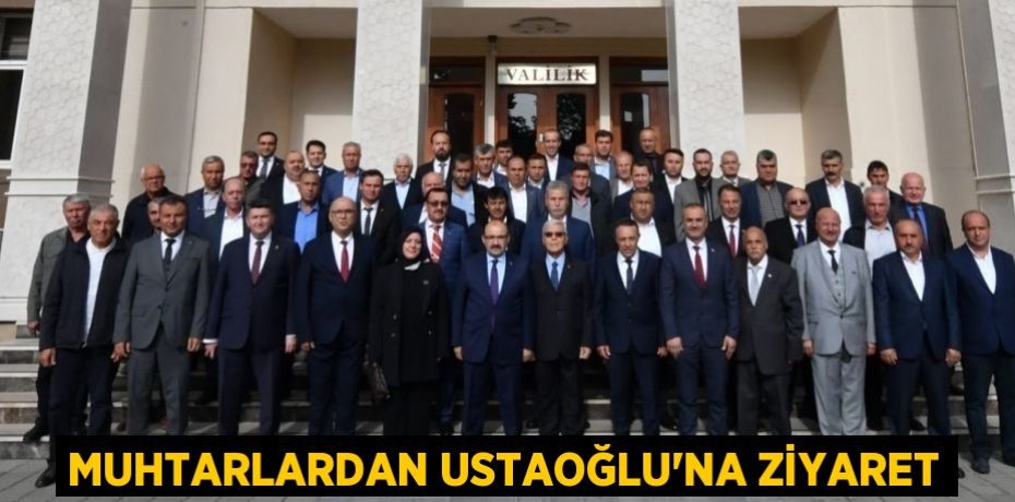 MUHTARLARDAN USTAOĞLU'NA ZİYARET