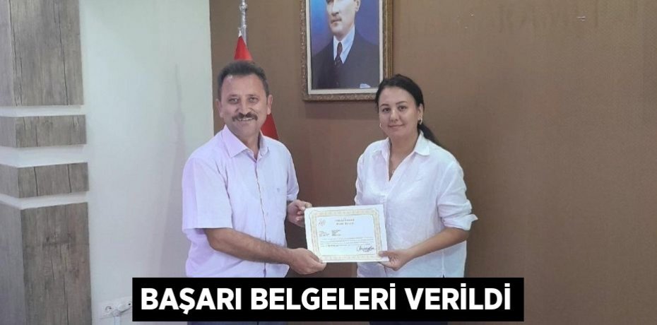 Başarı Belgeleri Verildi
