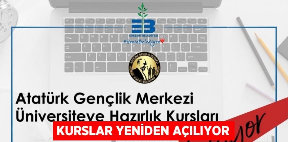 Kurslar yeniden açılıyor