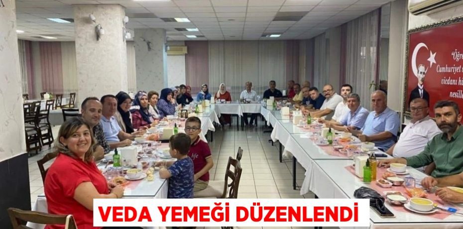 Veda yemeği düzenlendi