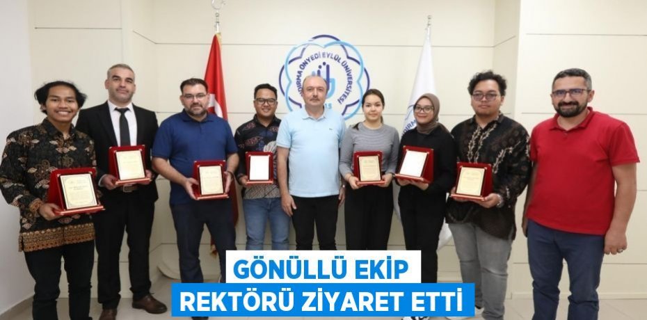 Gönüllü Ekip Rektörü Ziyaret Etti