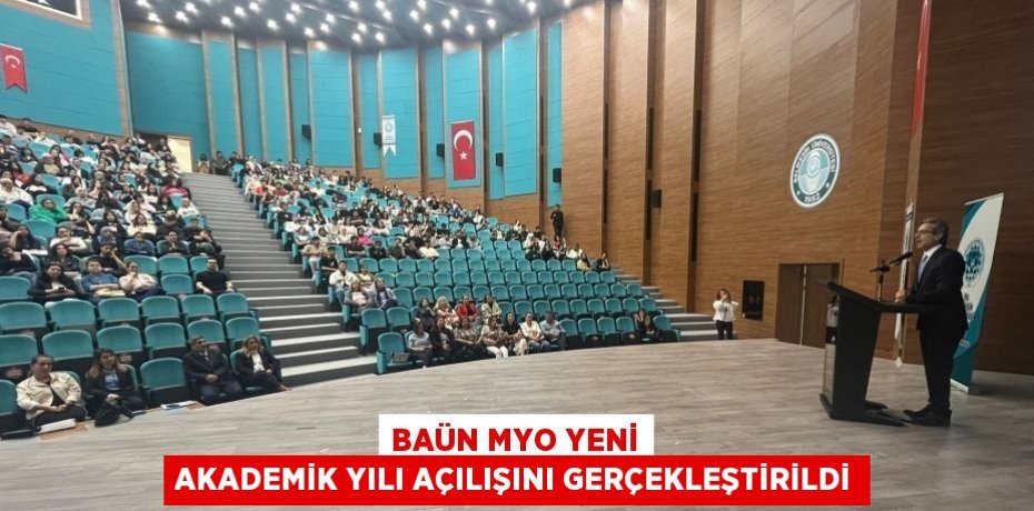 BAÜN MYO YENİ AKADEMİK YILI AÇILIŞINI GERÇEKLEŞTİRİLDİ