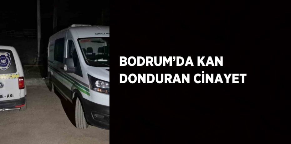 BODRUM’DA KAN DONDURAN CİNAYET