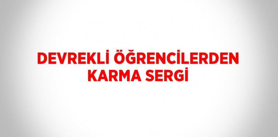 DEVREKLİ ÖĞRENCİLERDEN KARMA SERGİ