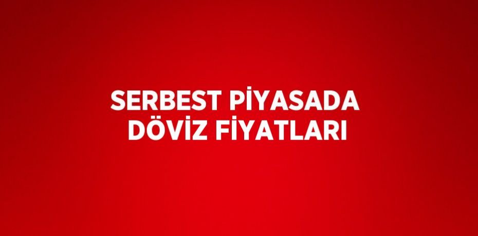 SERBEST PİYASADA DÖVİZ FİYATLARI