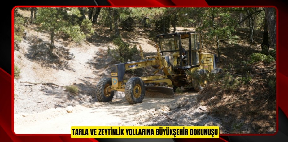 TARLA VE ZEYTİNLİK YOLLARINA BÜYÜKŞEHİR DOKUNUŞU
