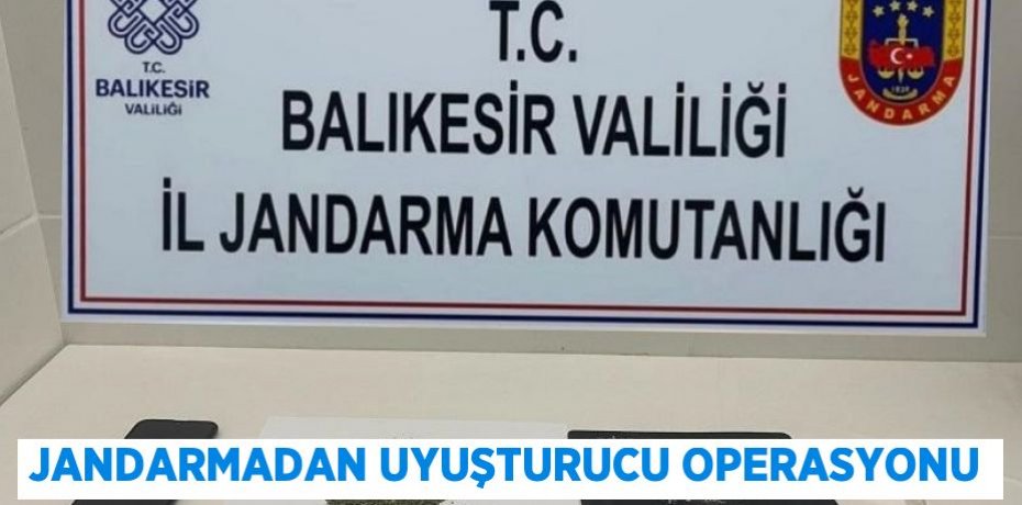 Jandarmadan uyuşturucu operasyonu