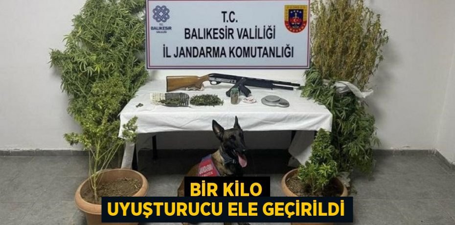 Bir kilo uyuşturucu ele geçirildi