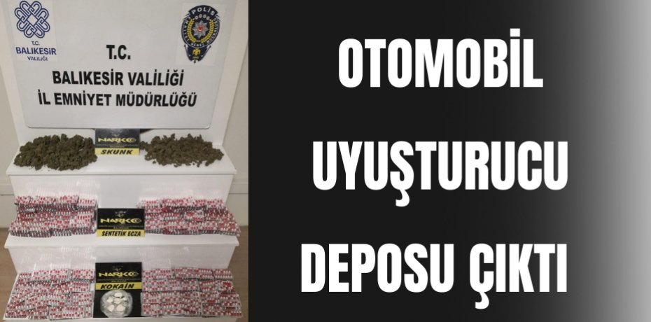Otomobil Uyuşturucu Deposu Çıktı 