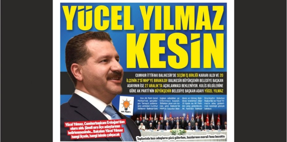 YÜCEL YILMAZ KESİN