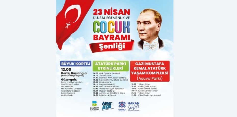 23 Nisan coşkusu Altıeylül’de yaşanacak