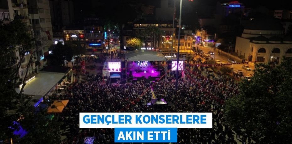 Gençler konserlere akın etti