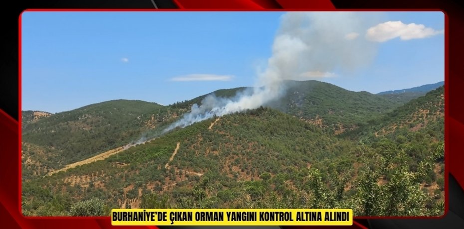Burhaniye’de çıkan orman yangını kontrol altına alındı  