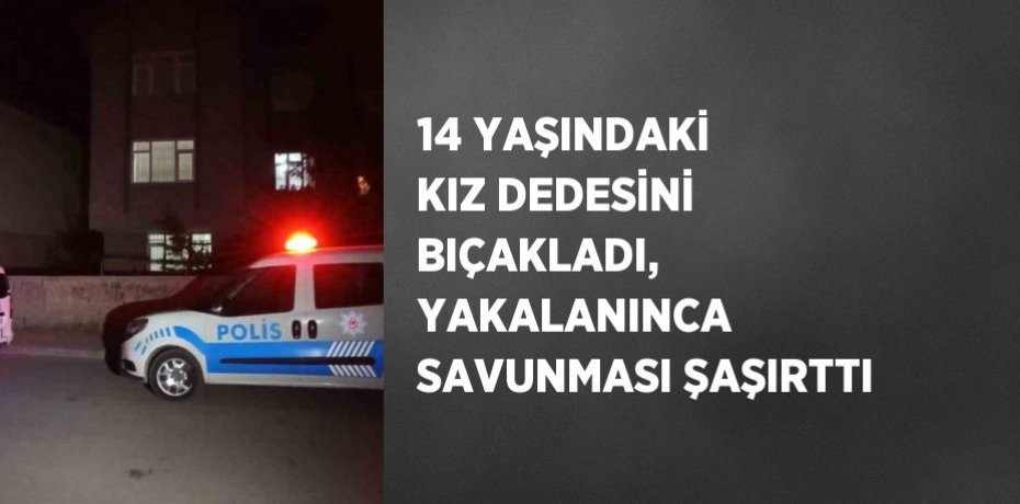 14 YAŞINDAKİ KIZ DEDESİNİ BIÇAKLADI, YAKALANINCA SAVUNMASI ŞAŞIRTTI