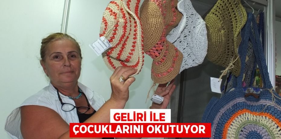 Geliri ile çocuklarını okutuyor