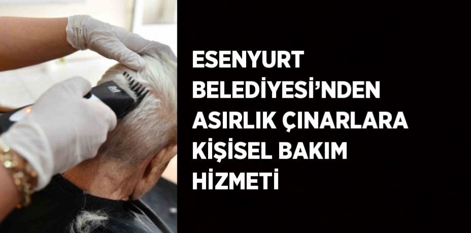 ESENYURT BELEDİYESİ’NDEN ASIRLIK ÇINARLARA KİŞİSEL BAKIM HİZMETİ
