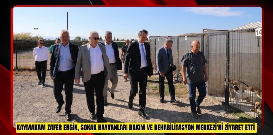 Kaymakam Zafer Engin, Sokak Hayvanları Bakım ve Rehabilitasyon Merkezi'ni ziyaret etti  