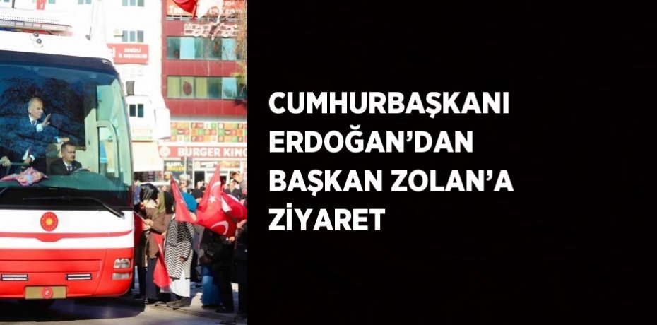 CUMHURBAŞKANI ERDOĞAN’DAN BAŞKAN ZOLAN’A ZİYARET