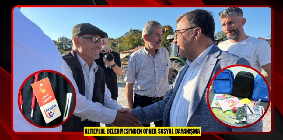 ALTIEYLÜL BELEDİYESİ'NDEN ÖRNEK SOSYAL DAYANIŞMA