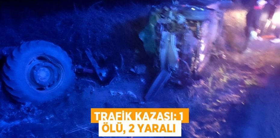 Trafik kazası: 1 ölü, 2 yaralı