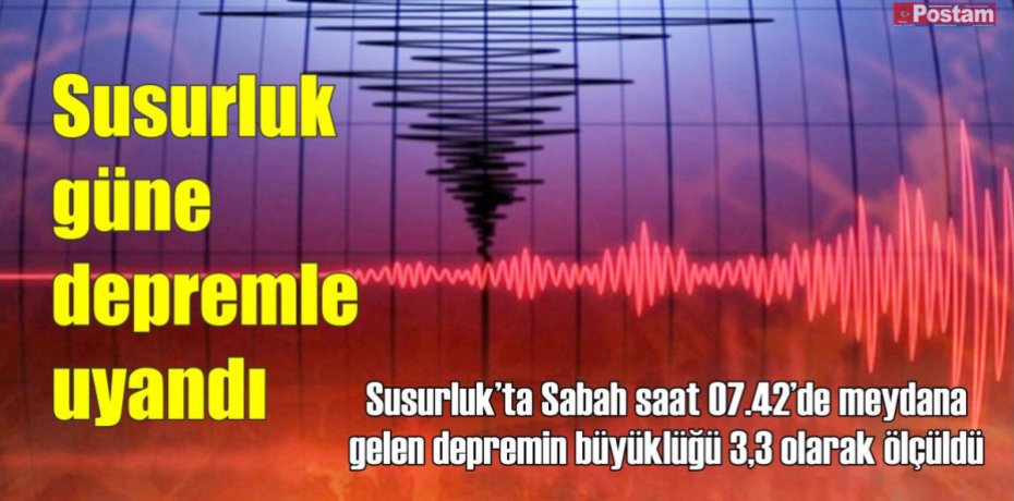 Susurluk güne depremle uyandı
