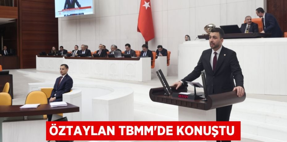 Öztaylan TBMM’de KONUŞTU