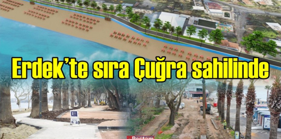 Erdek’te sıra Çuğra sahilinde