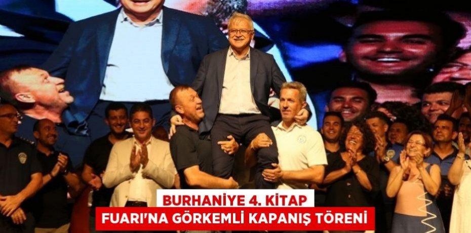 Burhaniye 4. Kitap Fuarı'na görkemli kapanış töreni
